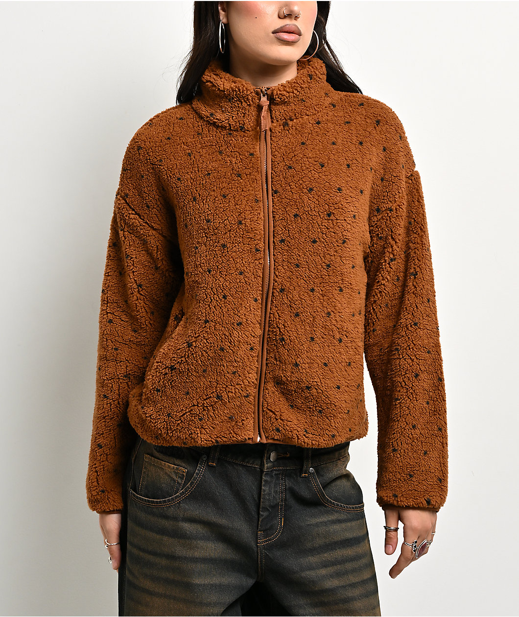Thread & Supply Tolliver Brown Sherpa Jacket