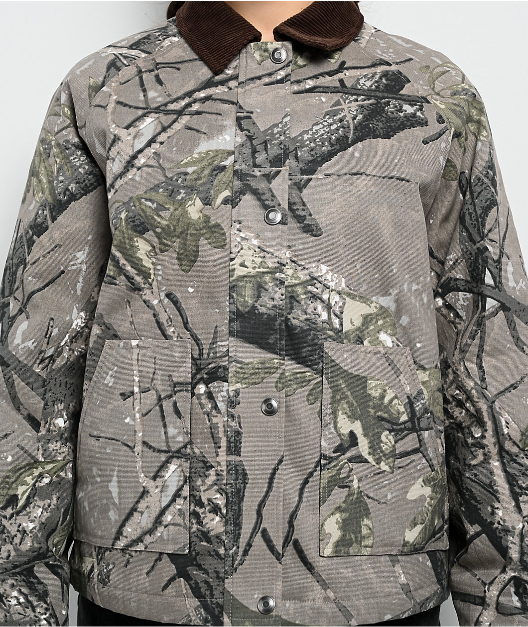 Thread & Supply Tree Torn Camo Work Jacket