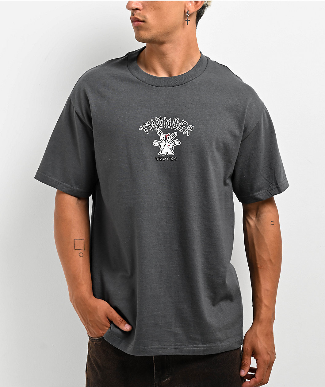 Thunder Franky To Pieces Charcoal T-Shirt