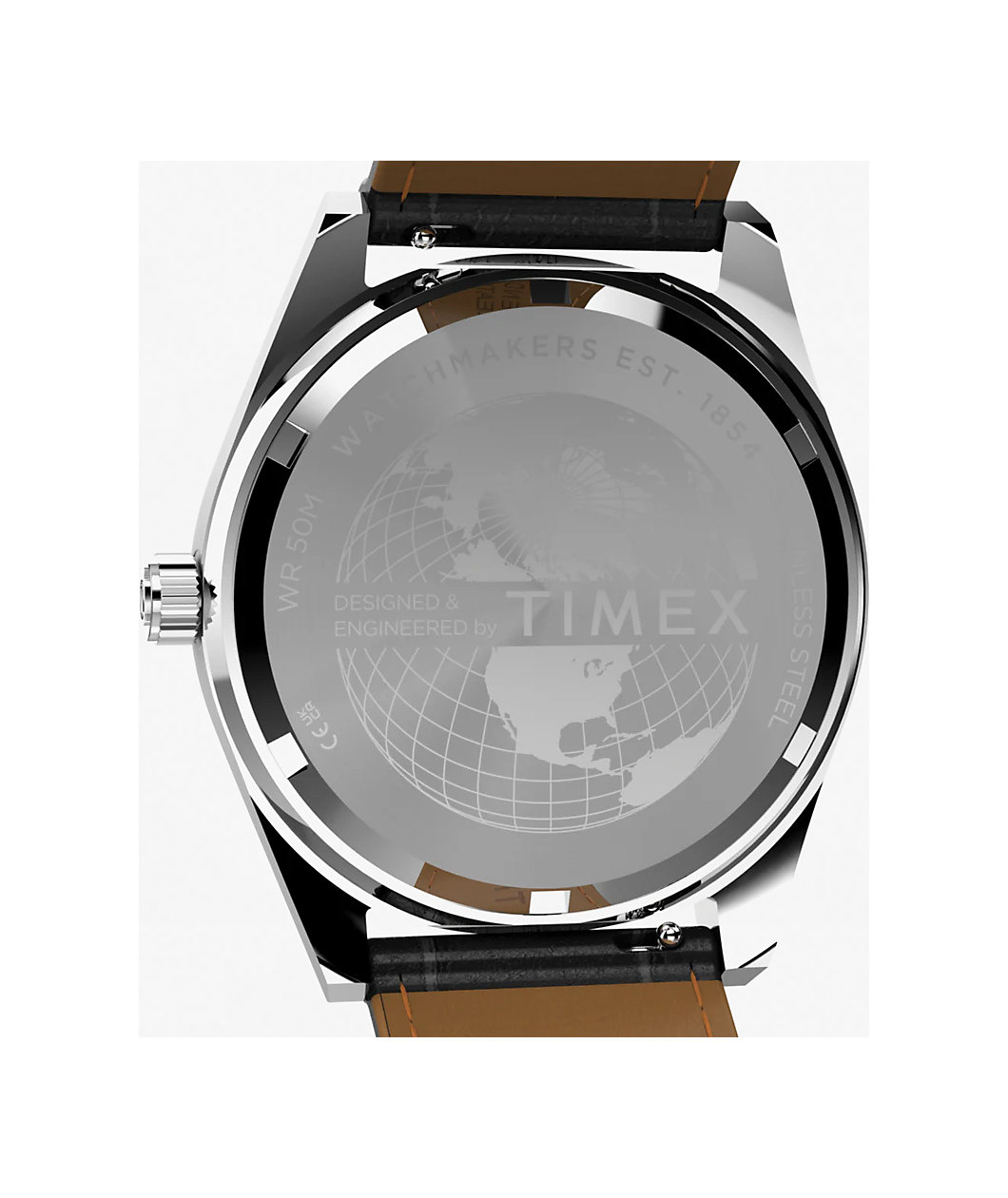 Timex Vega Reissue Black Crocodile & Red Analog Watch