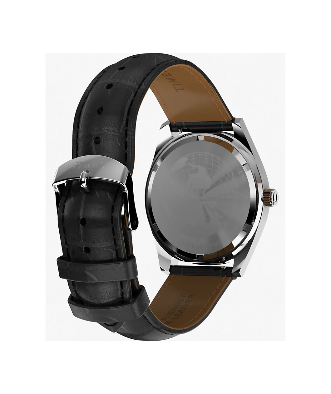 Timex Vega Reissue Black Crocodile & Red Analog Watch
