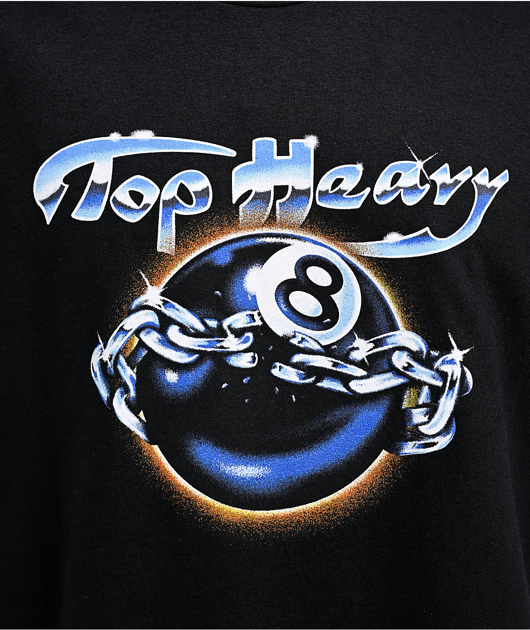 Top Heavy 8 Balled Black T-Shirt