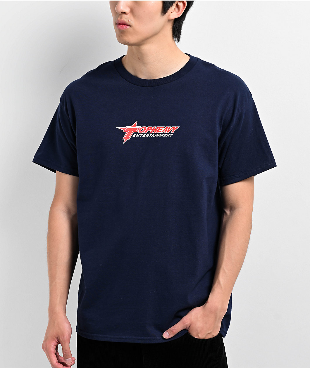 Top Heavy Corpo Logo Navy T-Shirt