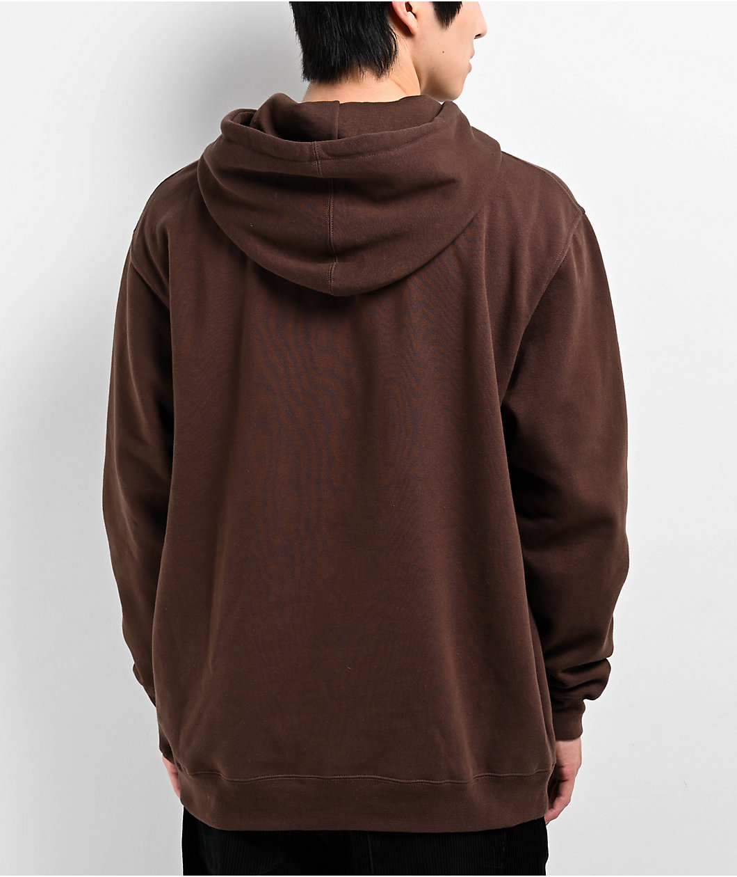 Top Heavy Logo Brown Hoodie