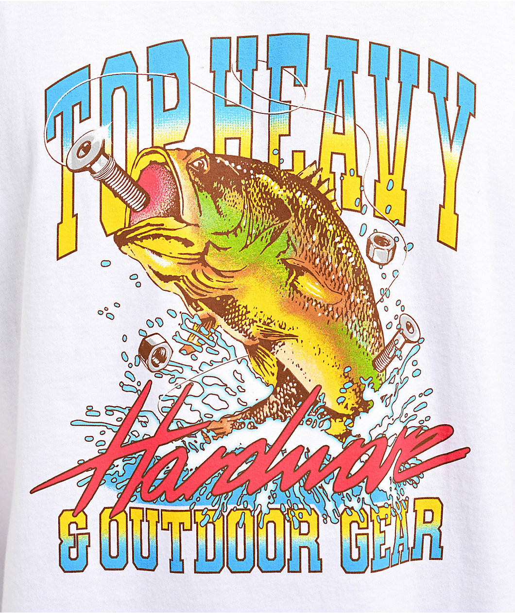 Top Heavy Sportsman White T-Shirt