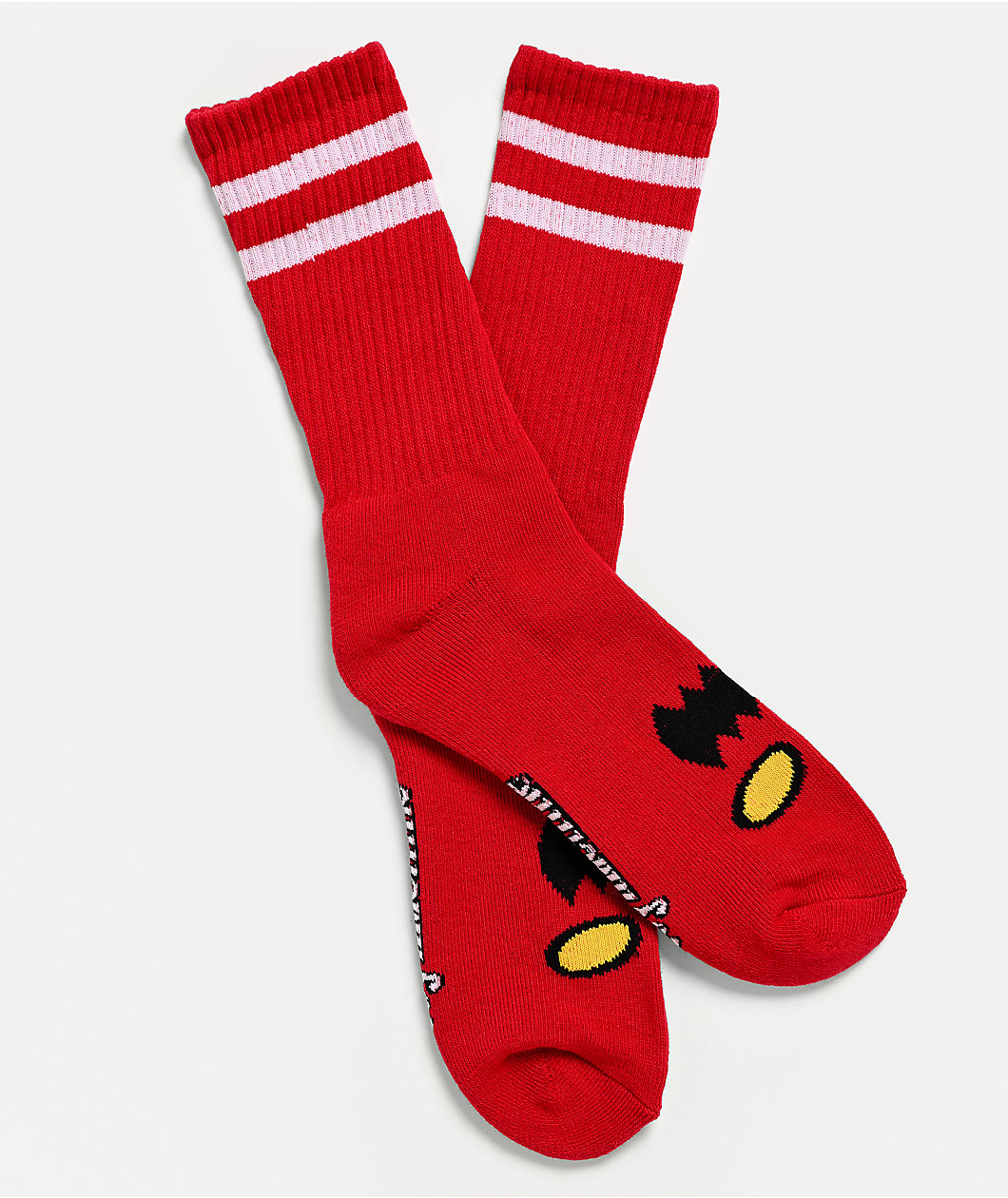Toy Machine Monster Red Crew Socks