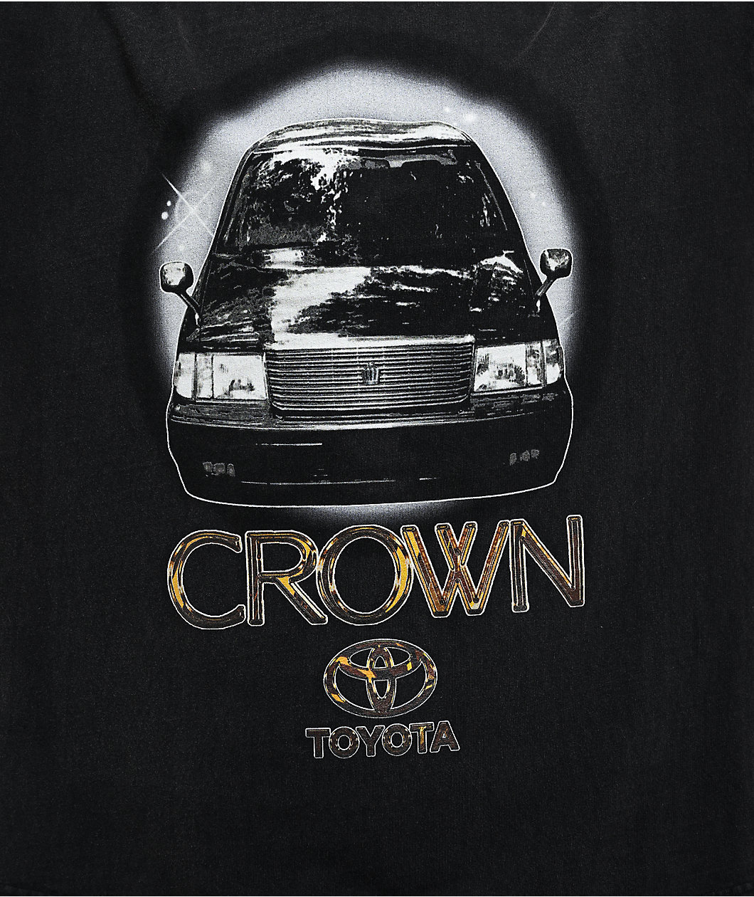 Toyota Royal Crown Black Wash Boxy T-Shirt
