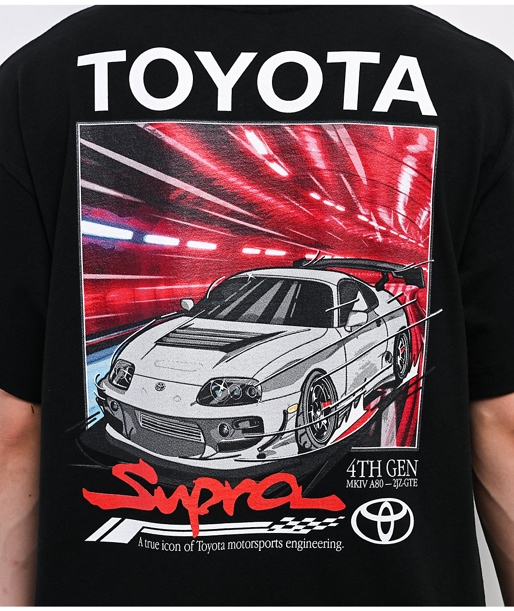 Toyota Supra MK4 Black T-Shirt