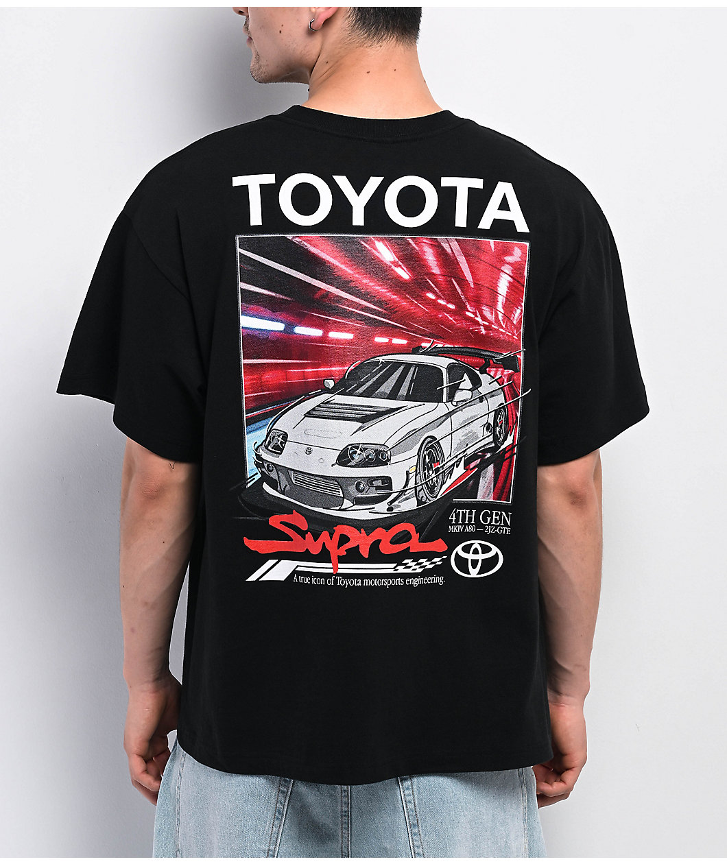 Toyota Supra MK4 Black T-Shirt