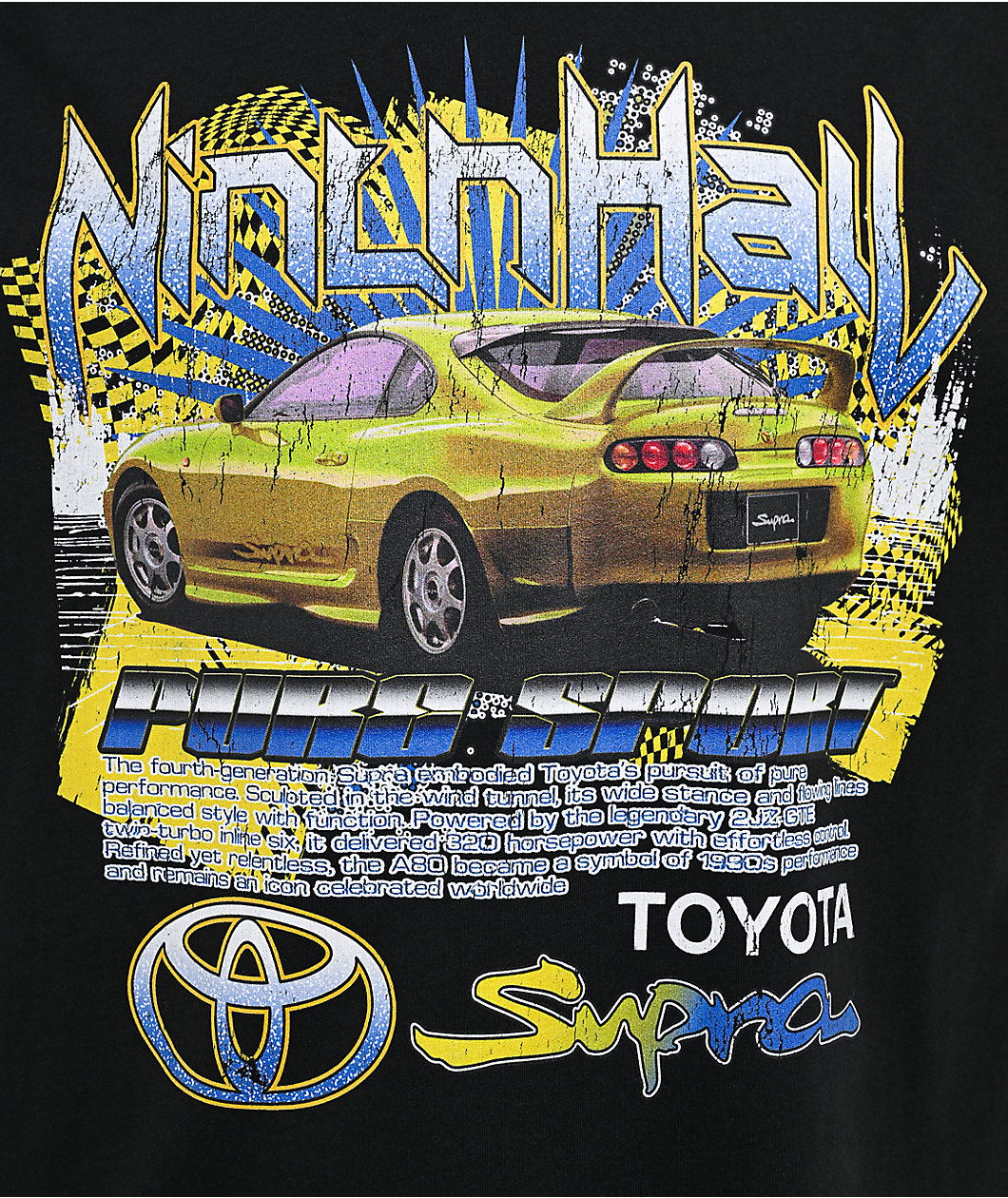 Toyota x Ninth Hall Pure Supra Black T-Shirt