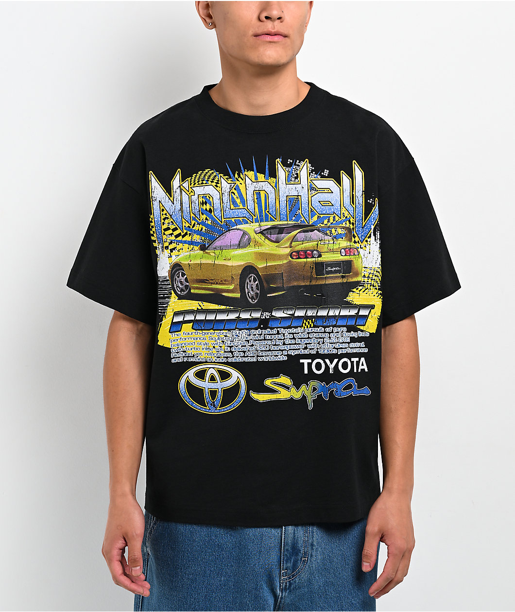Toyota x Ninth Hall Pure Supra Black T-Shirt