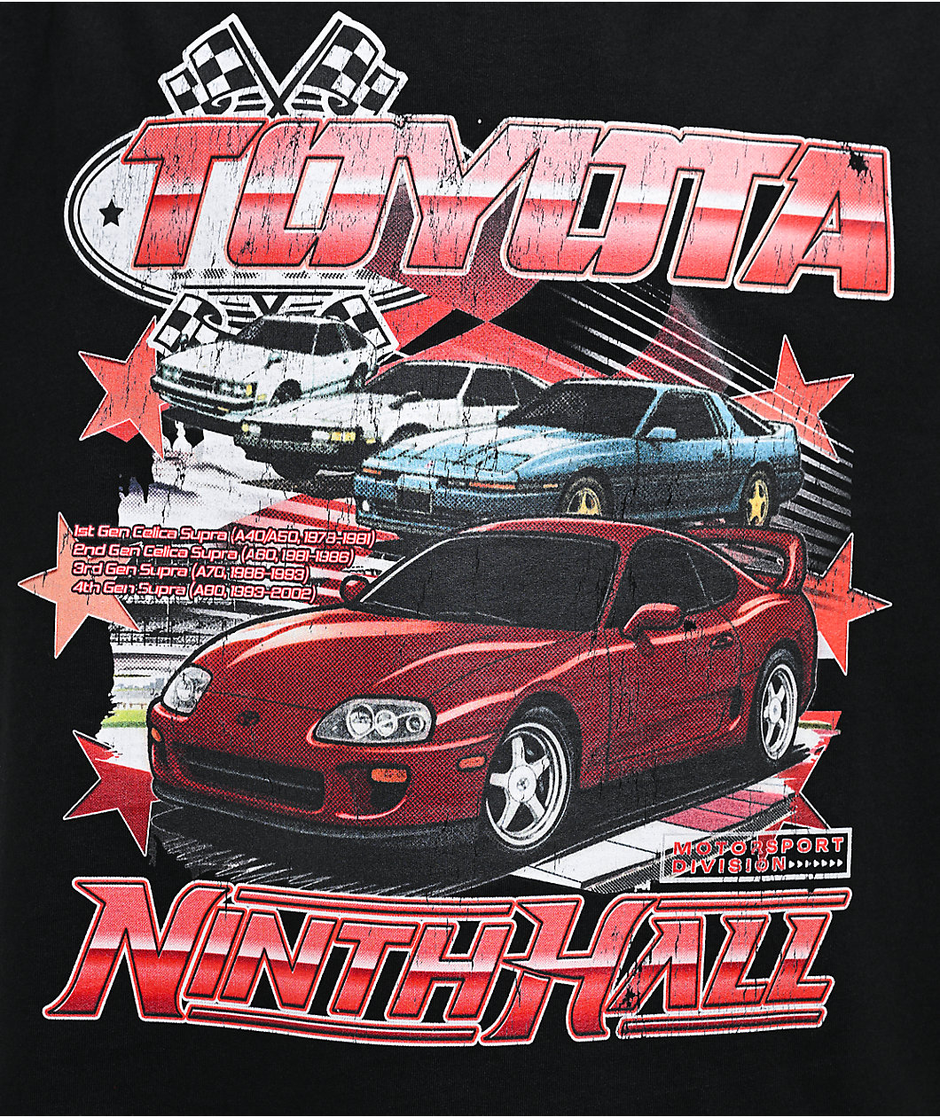 Toyota x Ninth Hall Supra Heritage Black T-Shirt