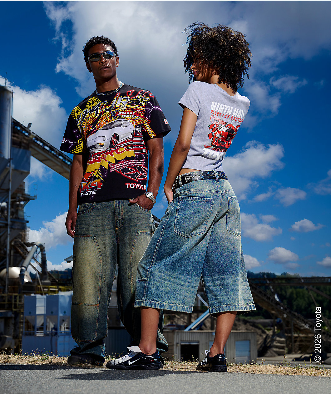 Toyota x Ninth Hall The Thrill Grey Crop T-Shirt