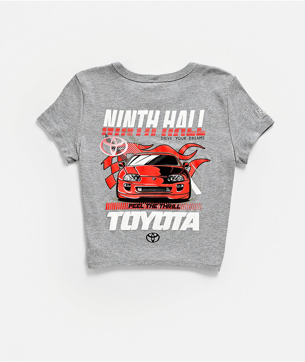 Toyota x Ninth Hall The Thrill Grey Crop T-Shirt