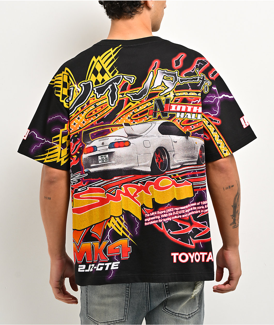 Toyota x Ninth Hall Twin Turbo Black T-Shirt