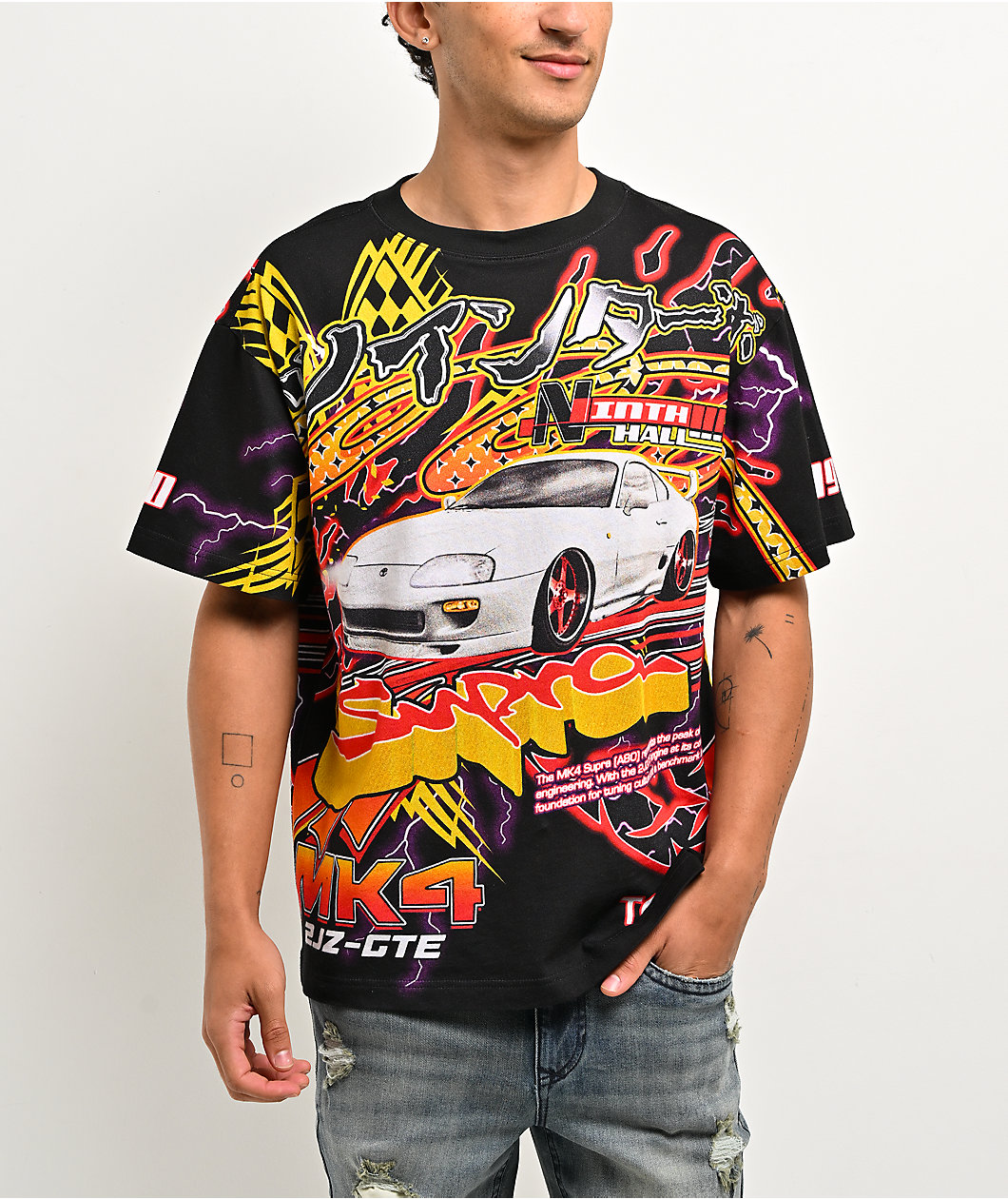 Toyota x Ninth Hall Twin Turbo Black T-Shirt