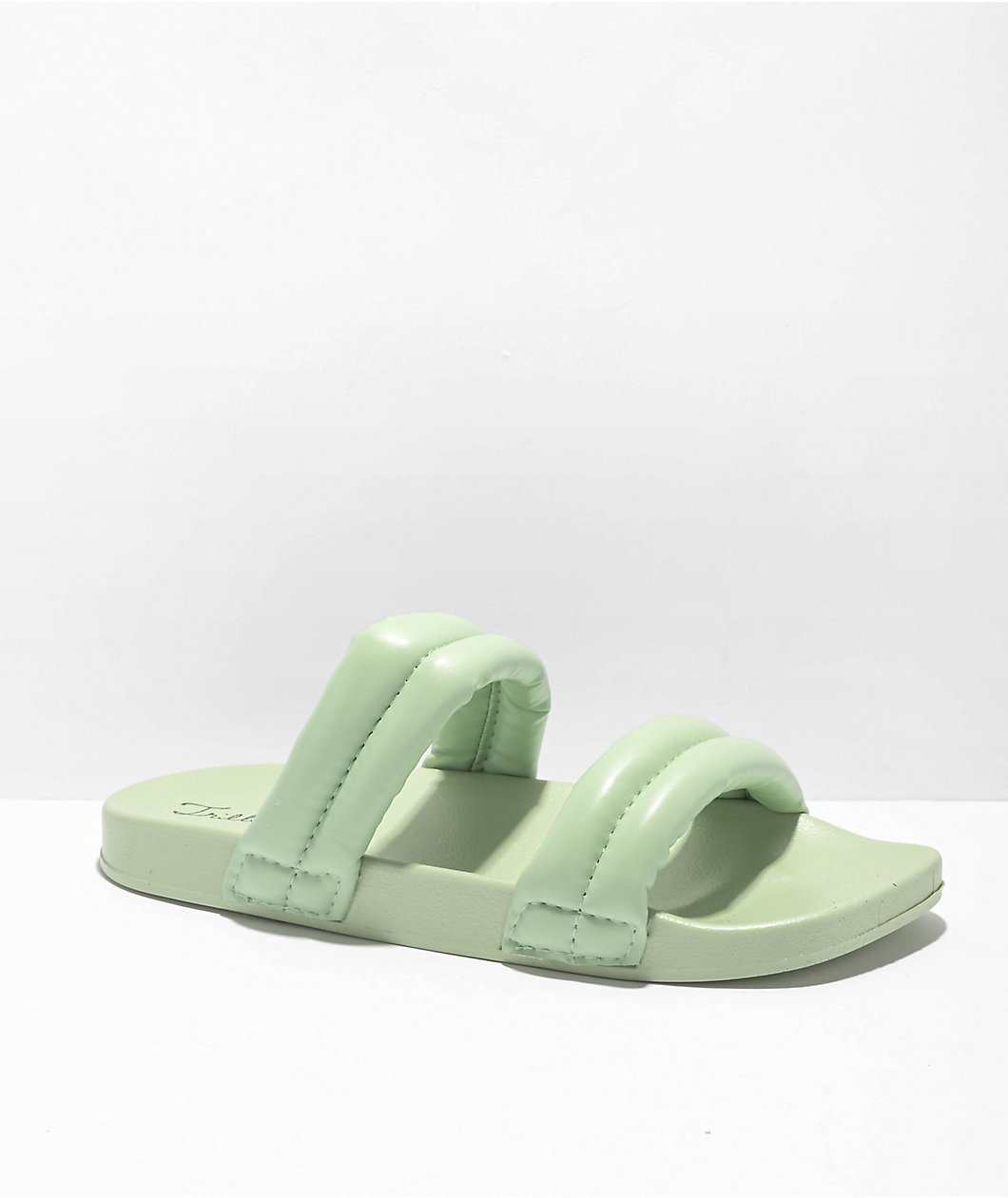 Trillium Mada Green Slide Sandals