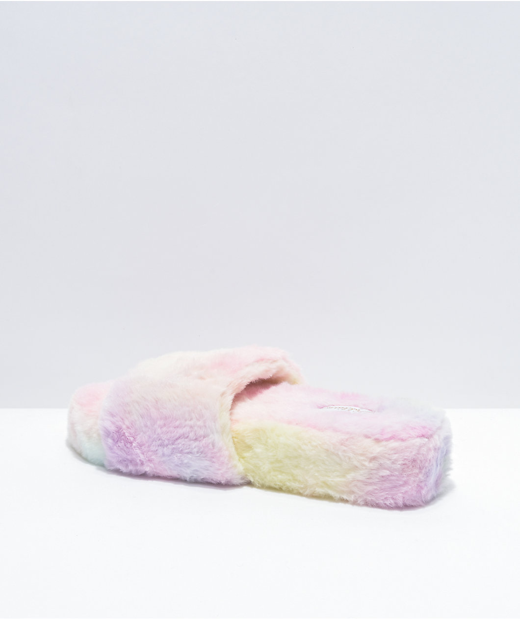 Trillium Tie Dye Furry Slide Sandals