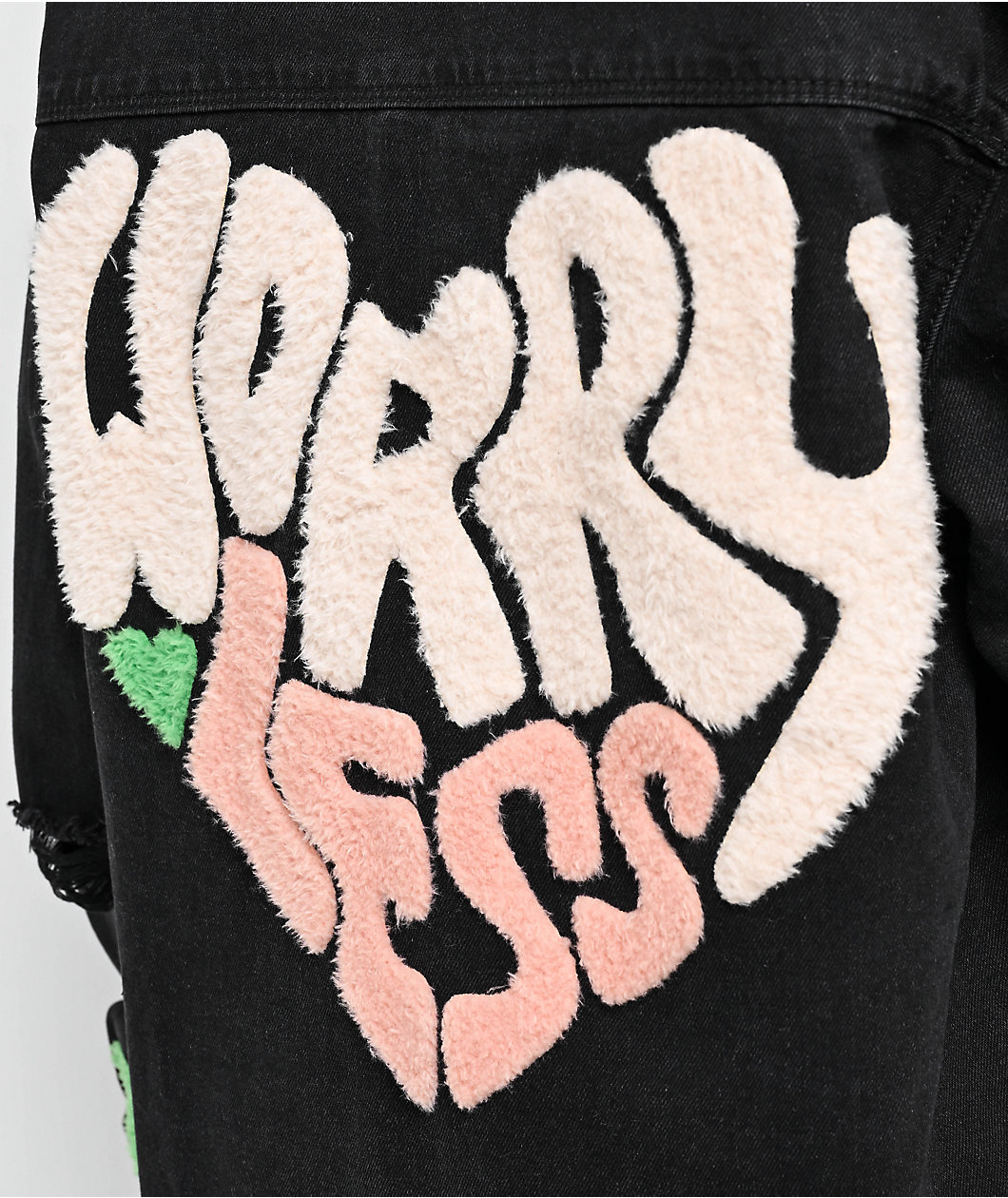 Trio Urban Worry Less Black Denim Jacket