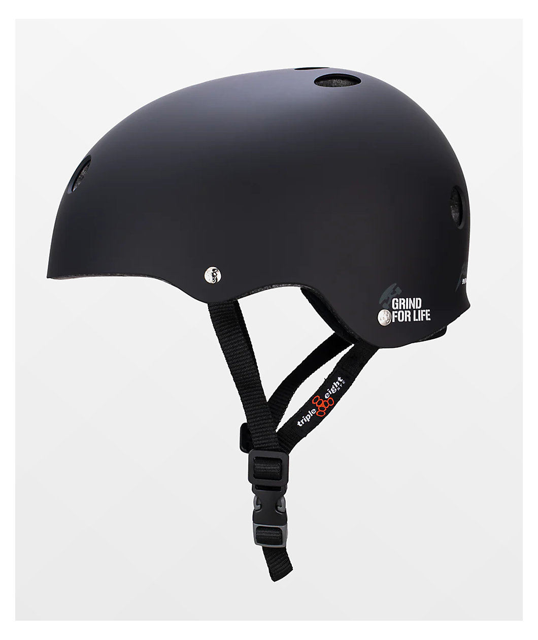 Triple Eight Sloan Dual Certified Black Skateboard Helmet