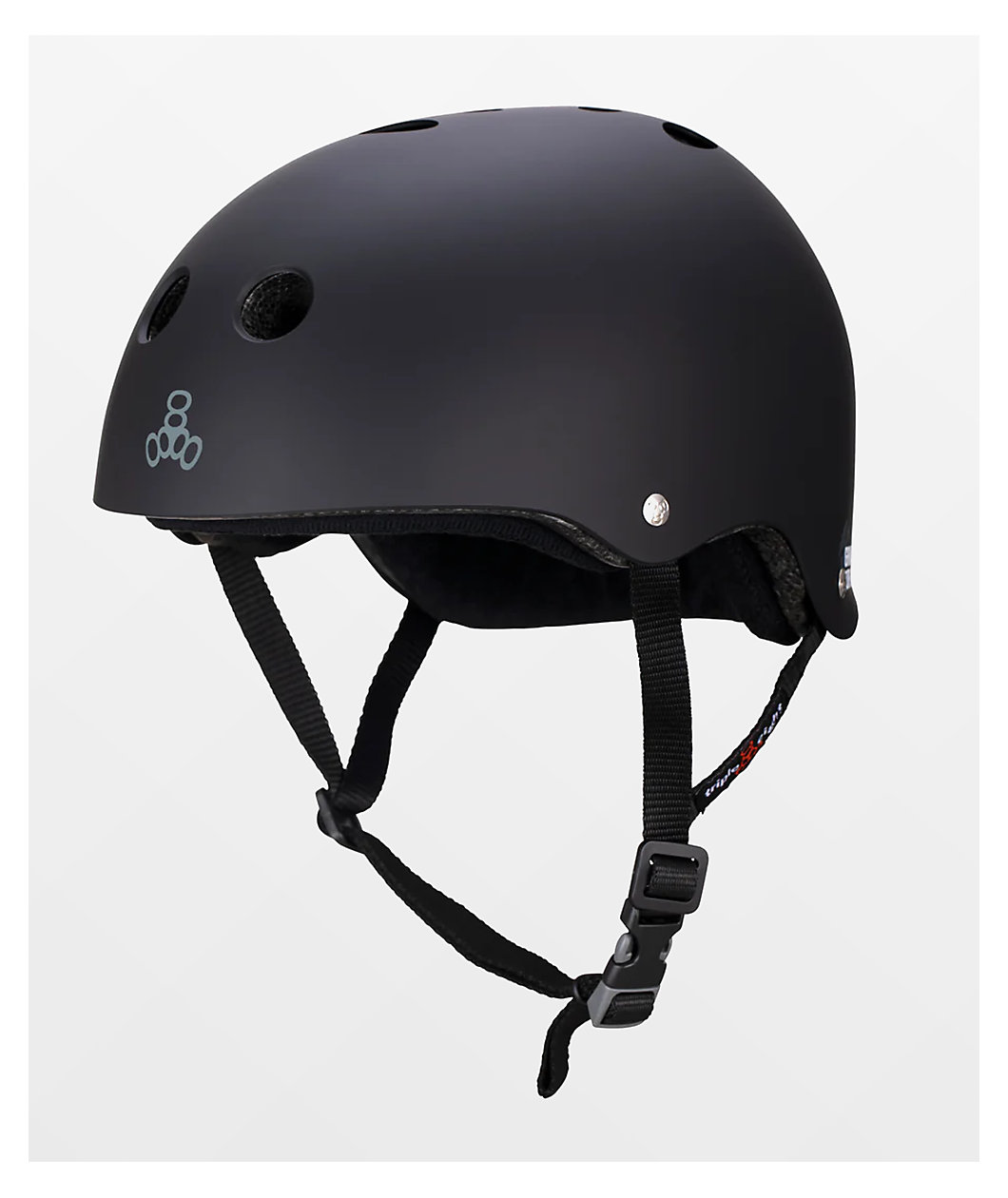 Triple Eight Sloan Dual Certified Black Skateboard Helmet