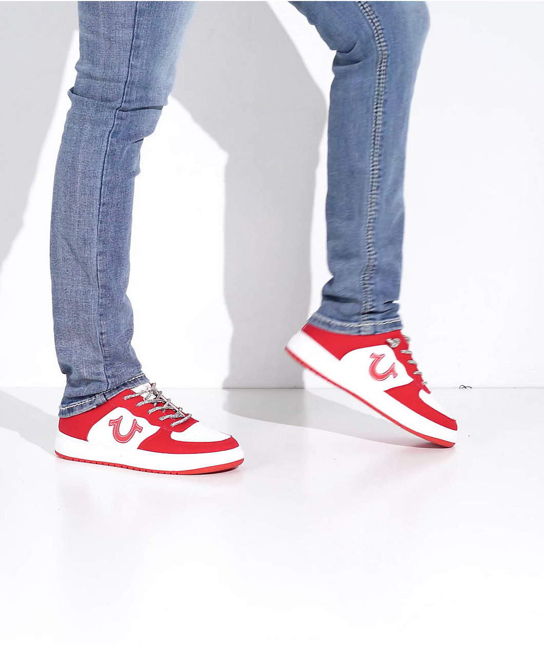 True Religion Allison White & Red Shoes