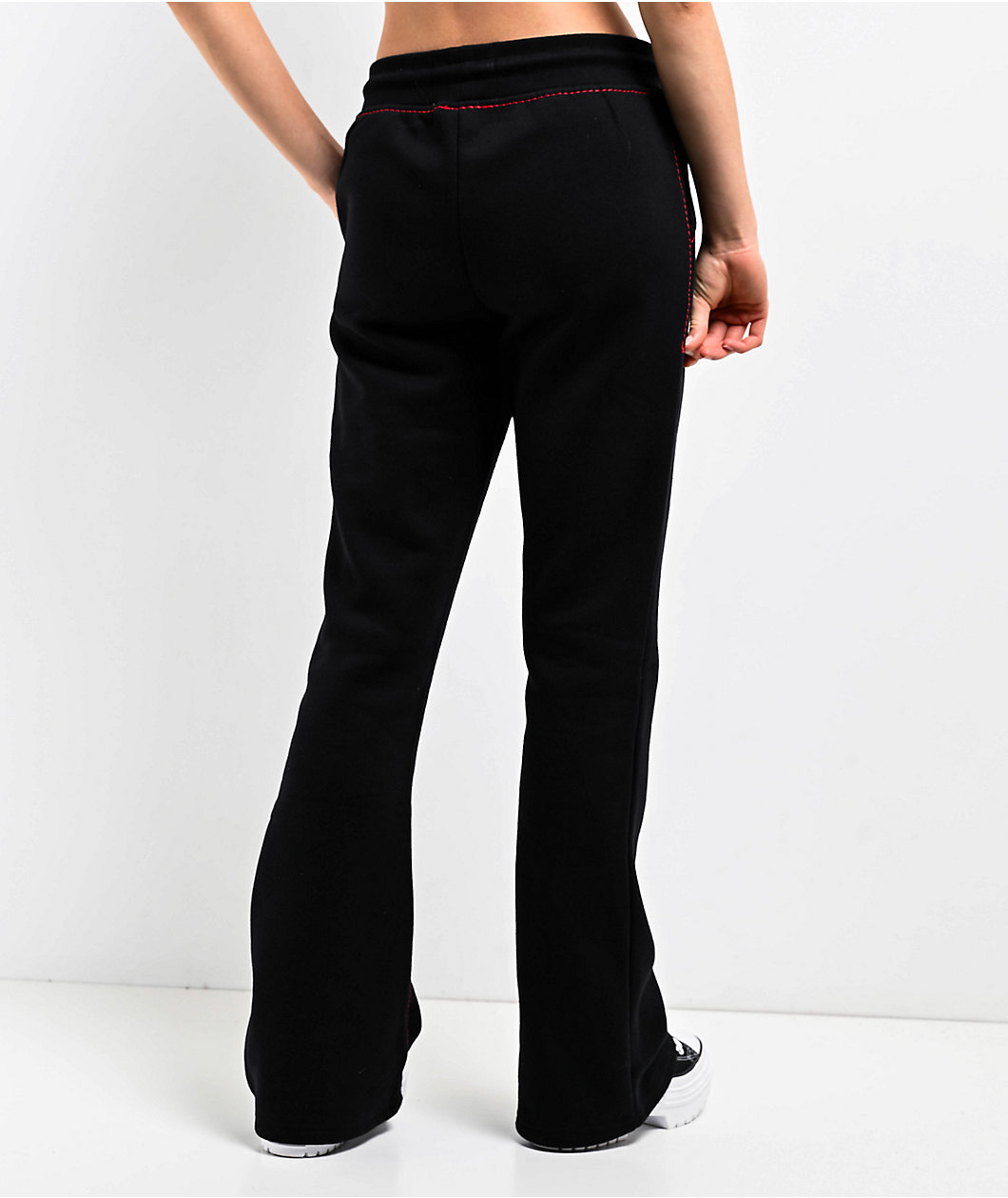 True Religion Anniversary Big T Black Bootcut Sweatpants