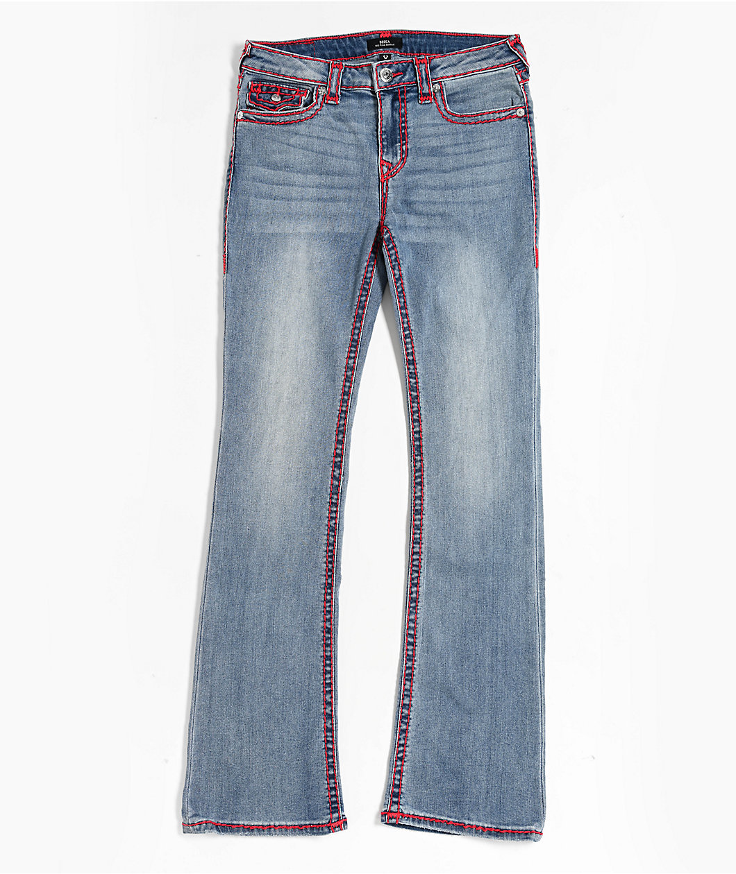True Religion Becca Super T Blue Wash Bootcut Jeans