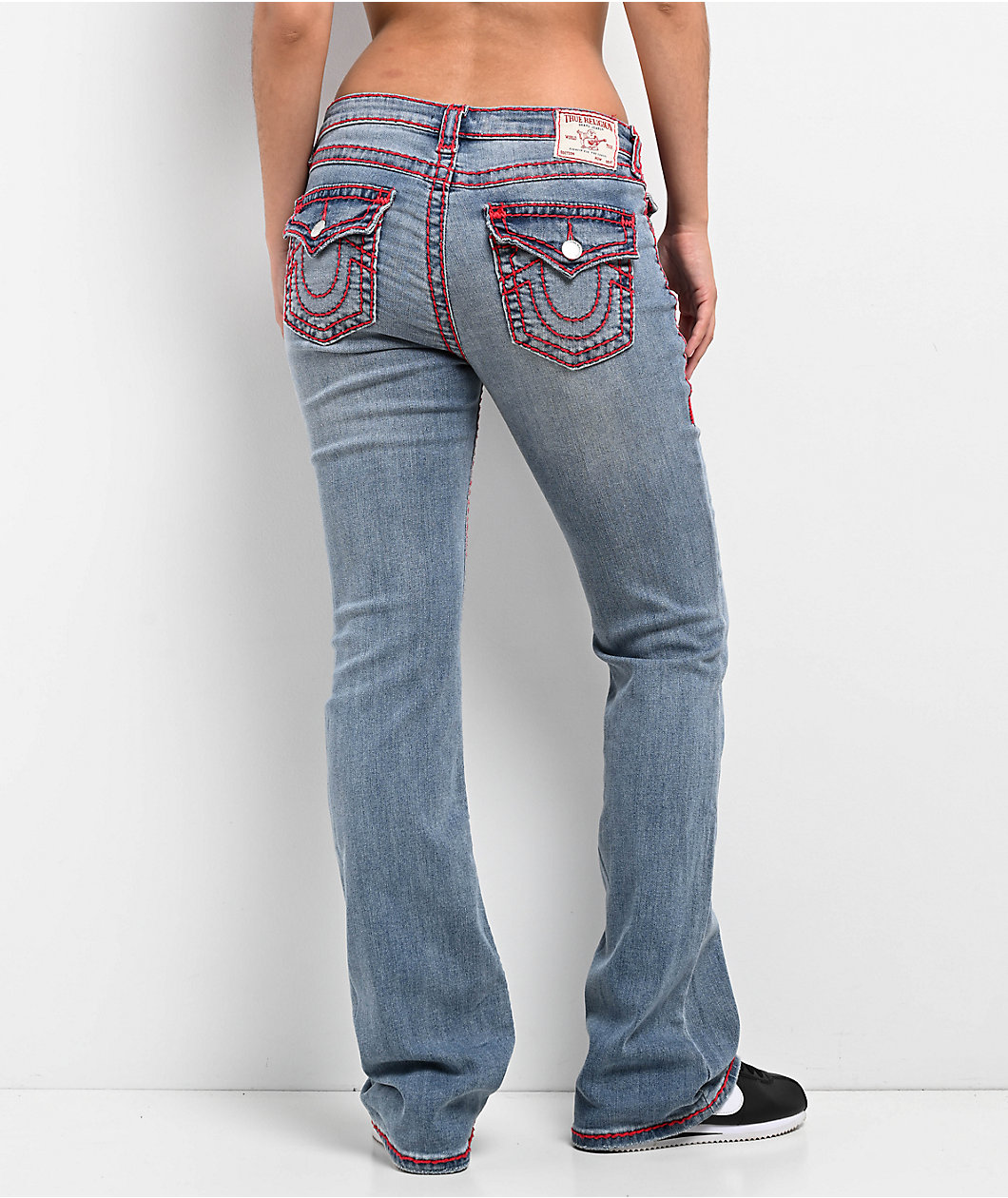 True Religion Becca Super T Blue Wash Bootcut Jeans