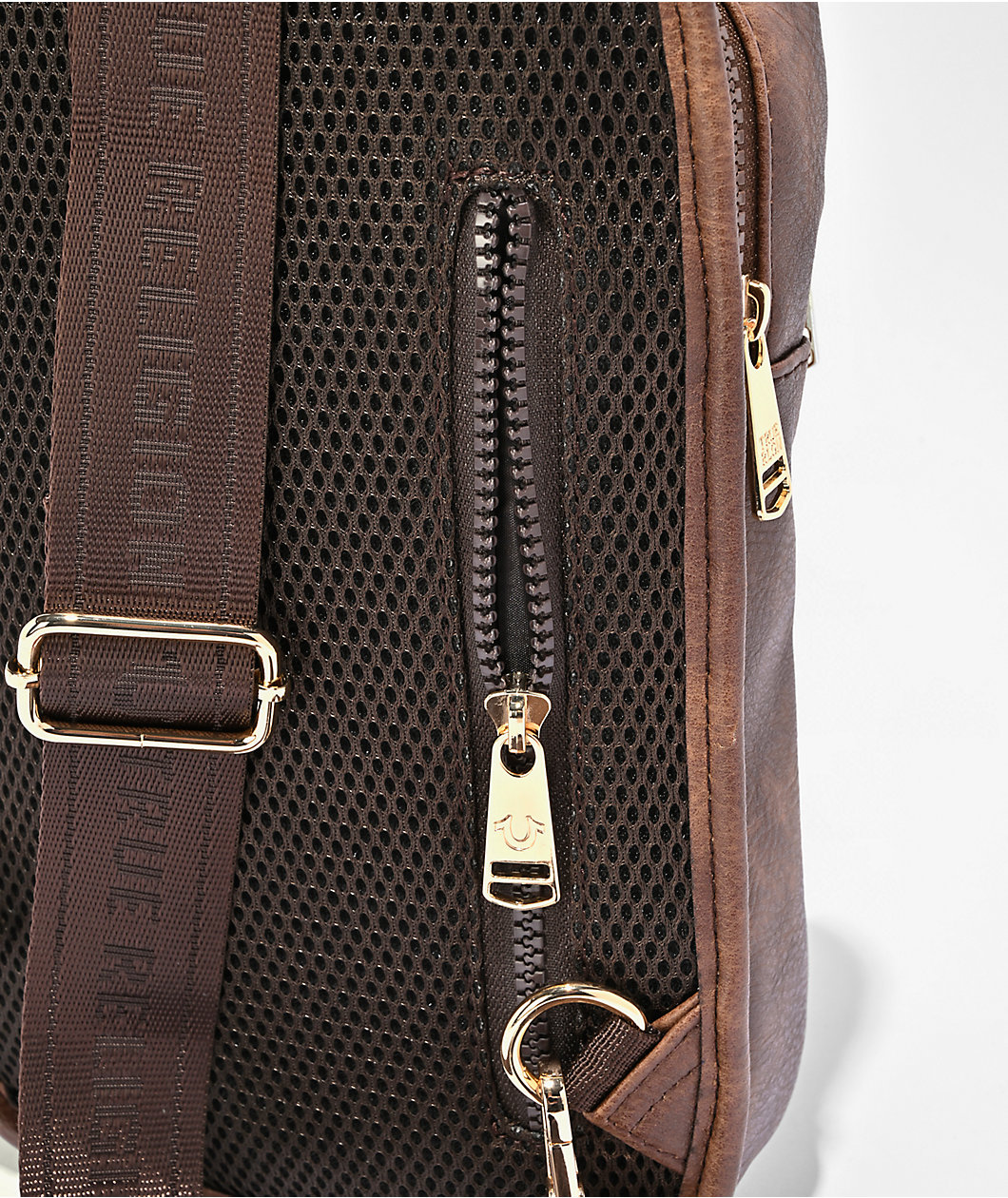 True Religion Billy Brown Cow Print Crossbody Bag