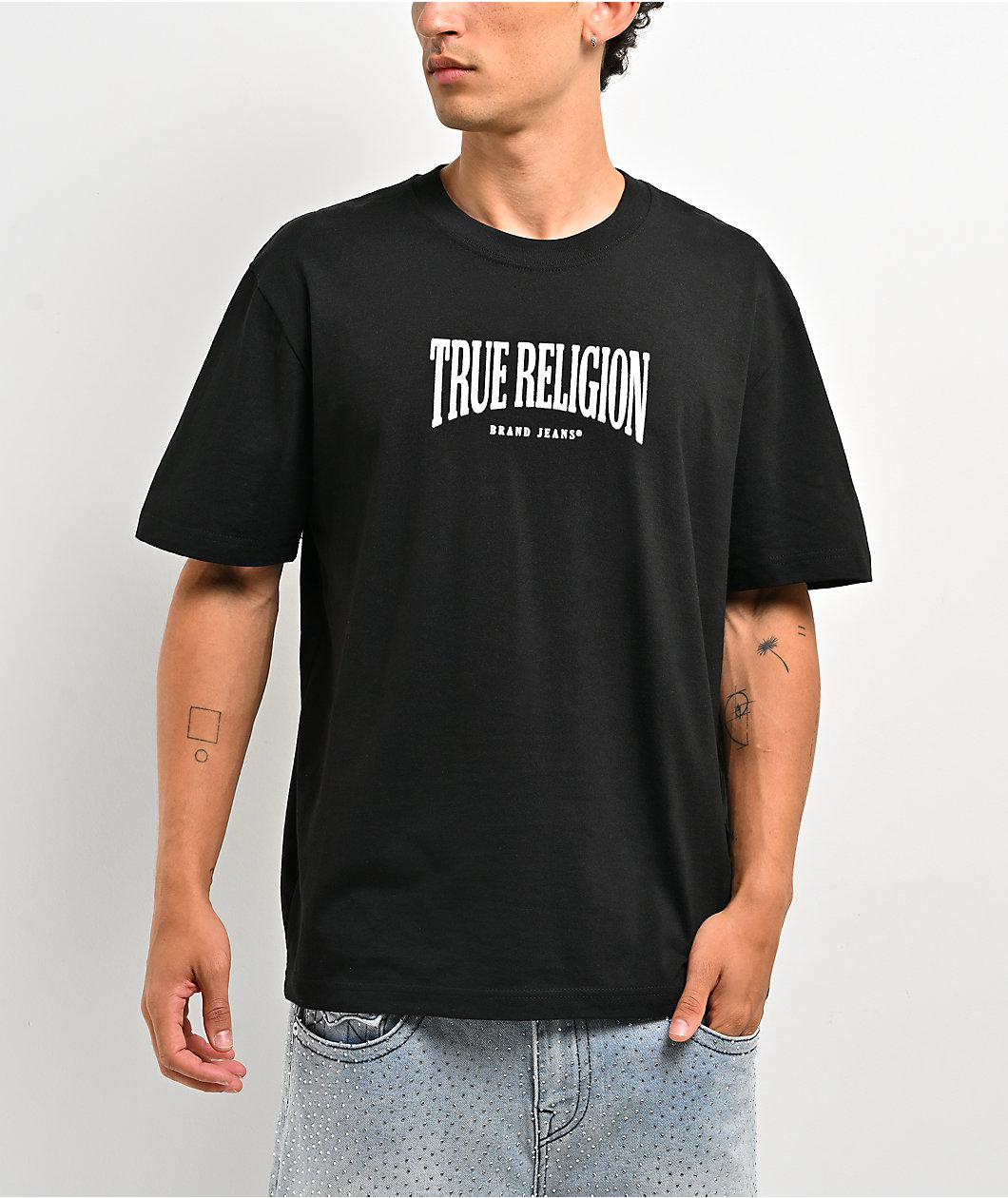 True Religion Buddha Arch Black T-Shirt