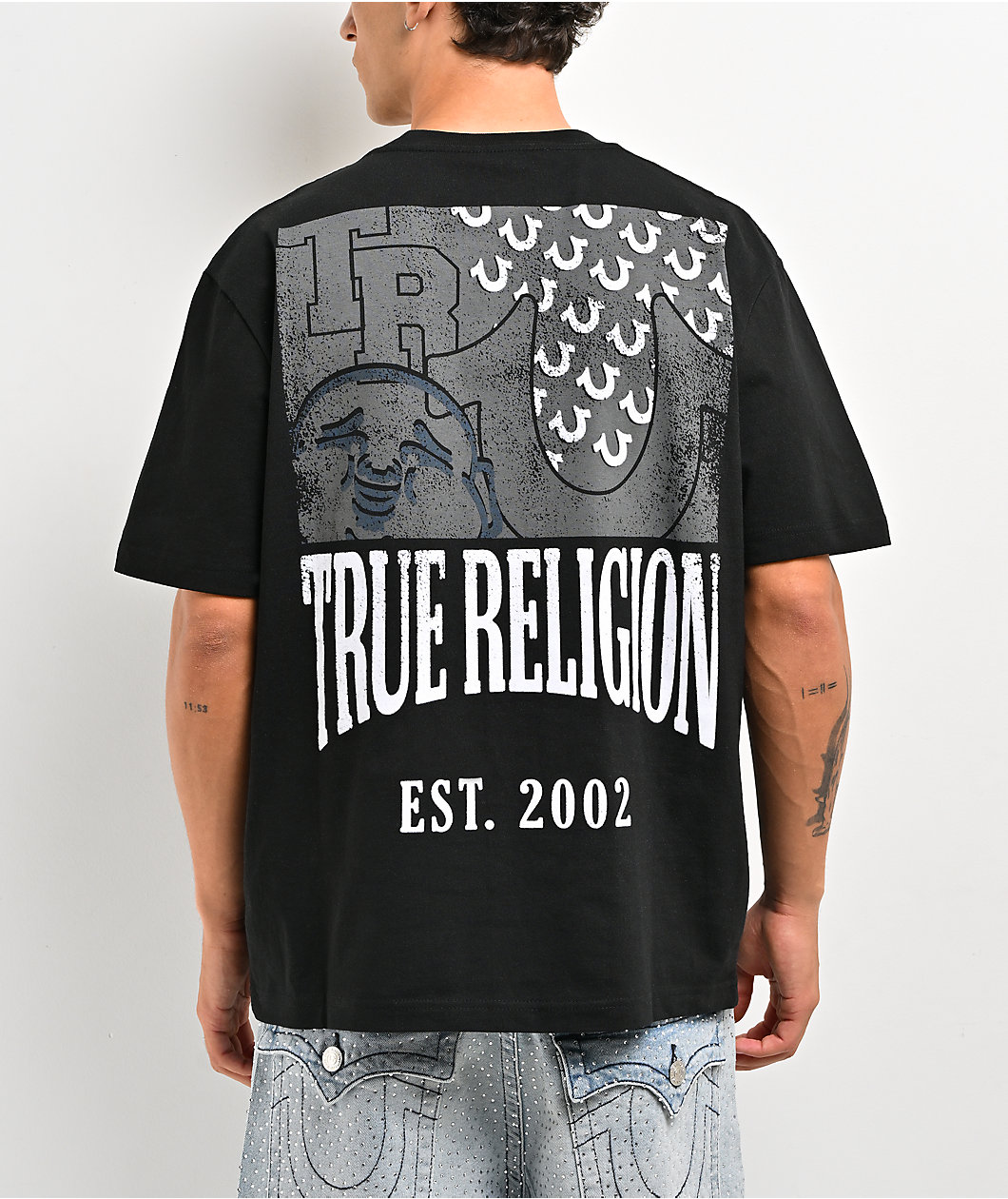 True Religion Buddha Arch Black T-Shirt