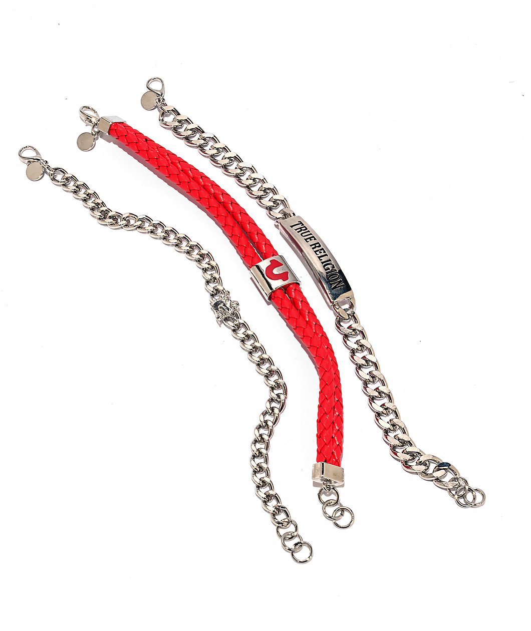 True Religion Buddha Silver Watch & Bracelet Set