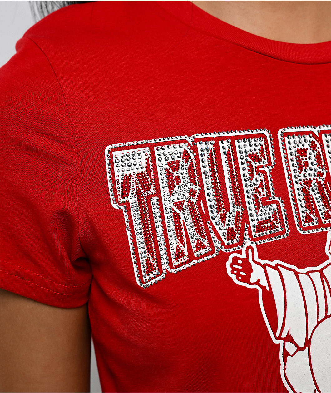True Religion Crystal Buddha Red T-Shirt
