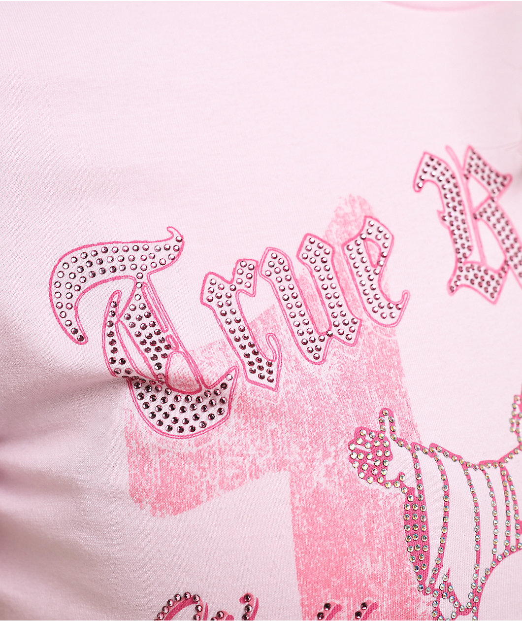 True Religion Crystal Classic Pink T-Shirt