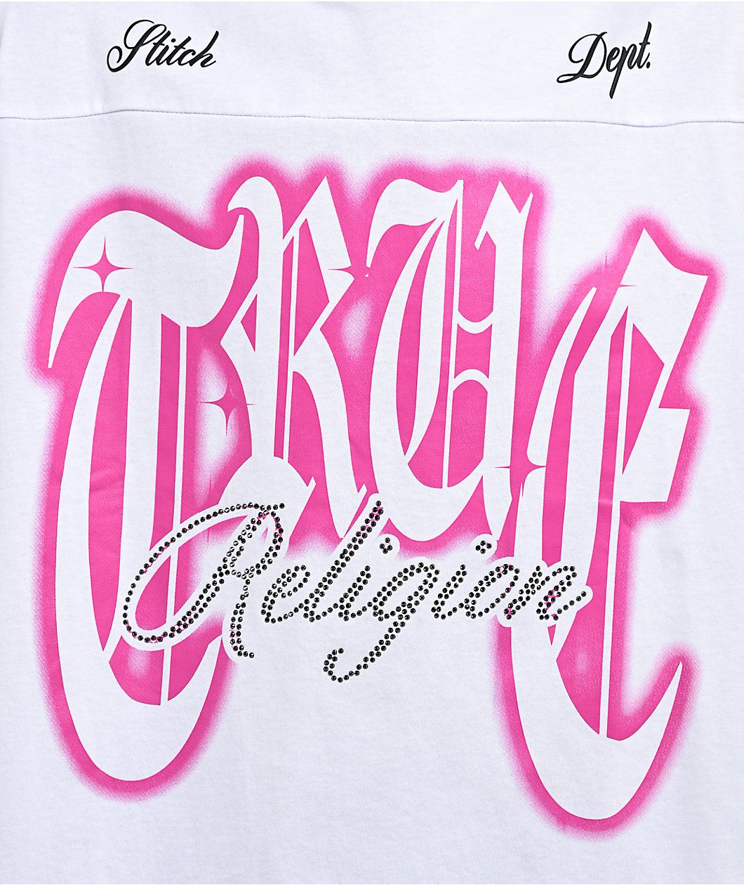 True Religion Crystal Logo White T-Shirt