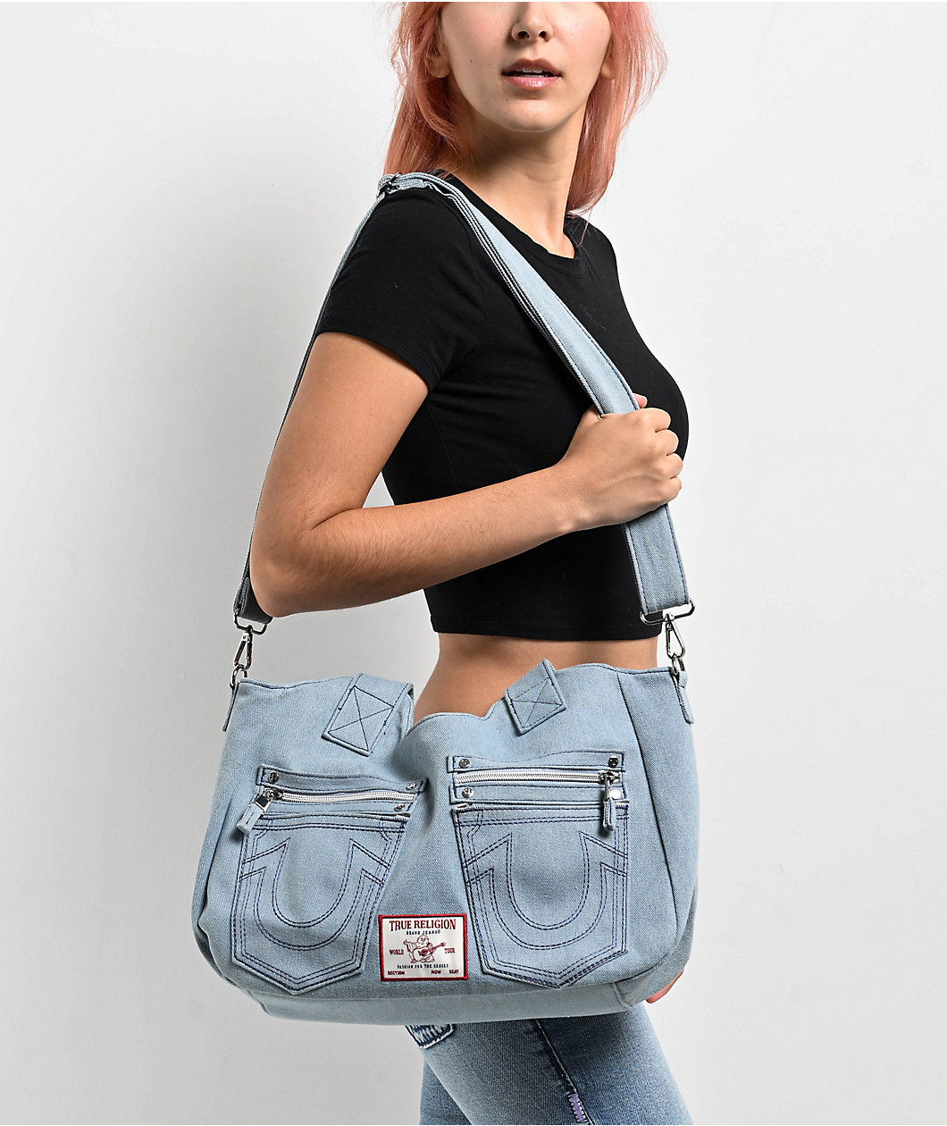 True Religion Denim Satchel Bag