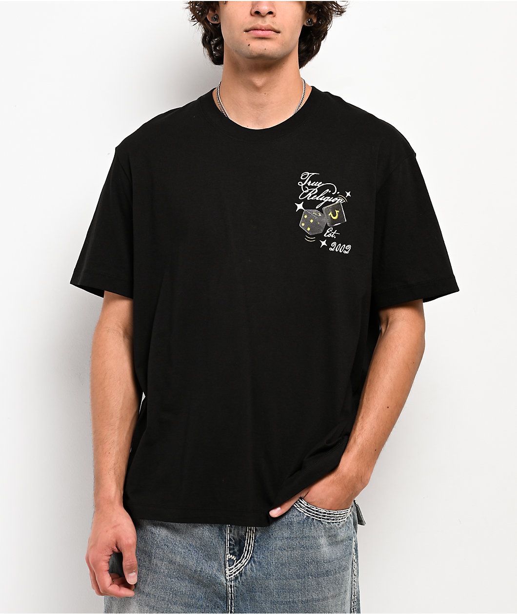 True Religion Dice Black T-Shirt