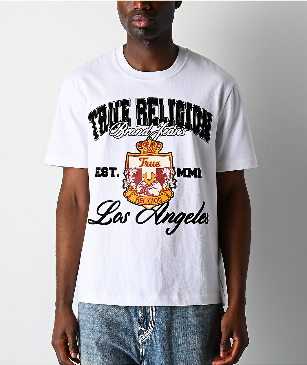 True Religion Elite Crest White T-Shirt