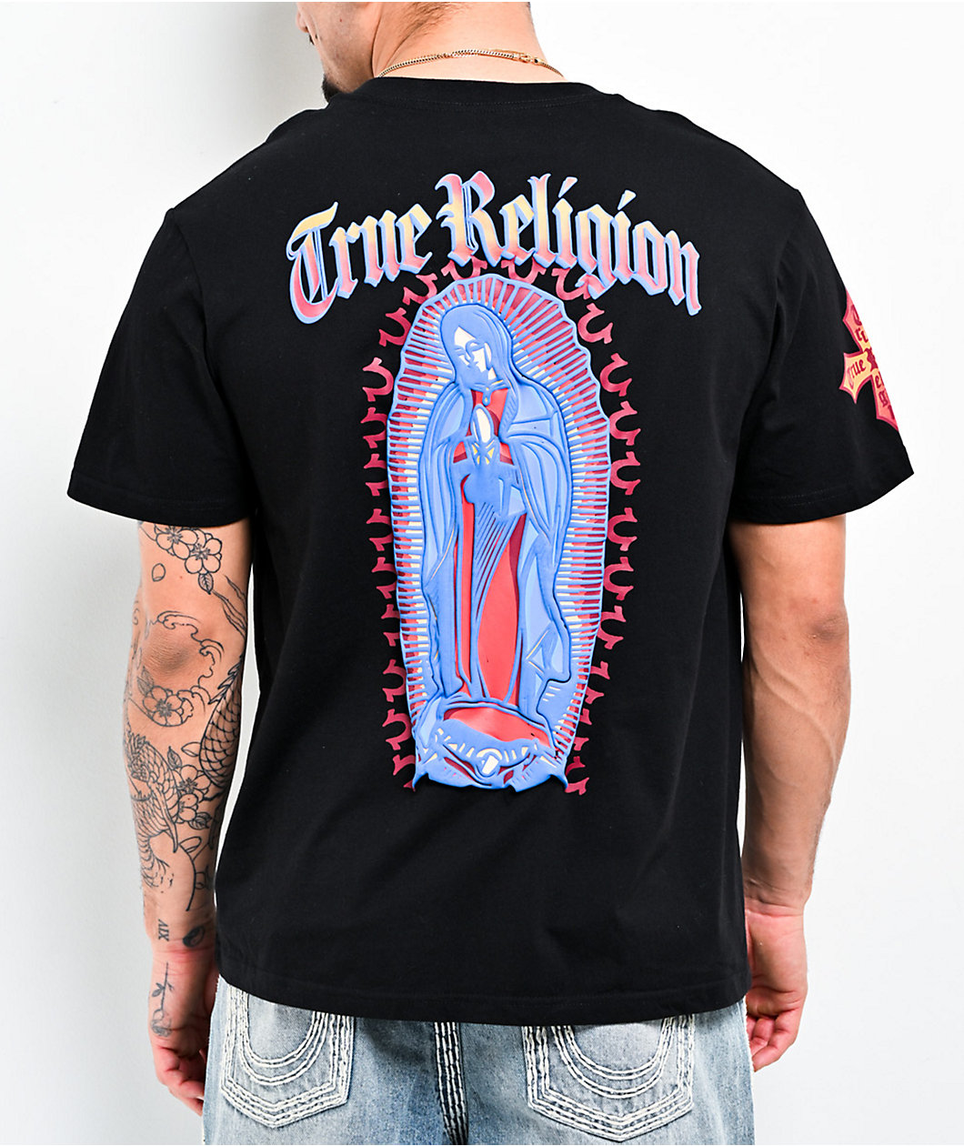 True Religion Guadalupe Black T-Shirt