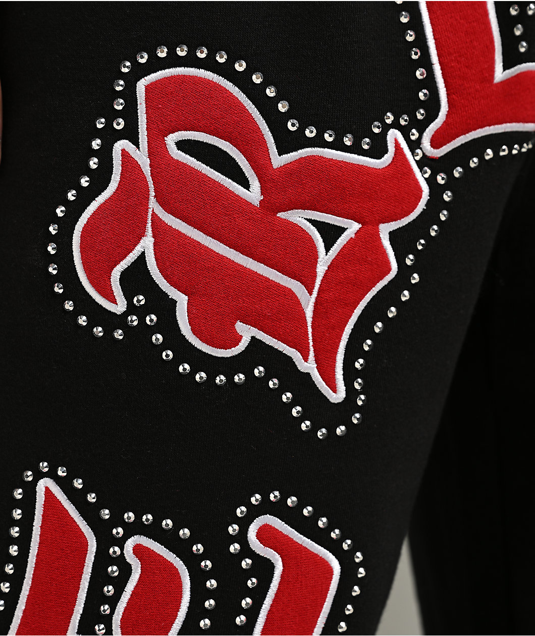 True Religion Old English Patch Black Sweatpants