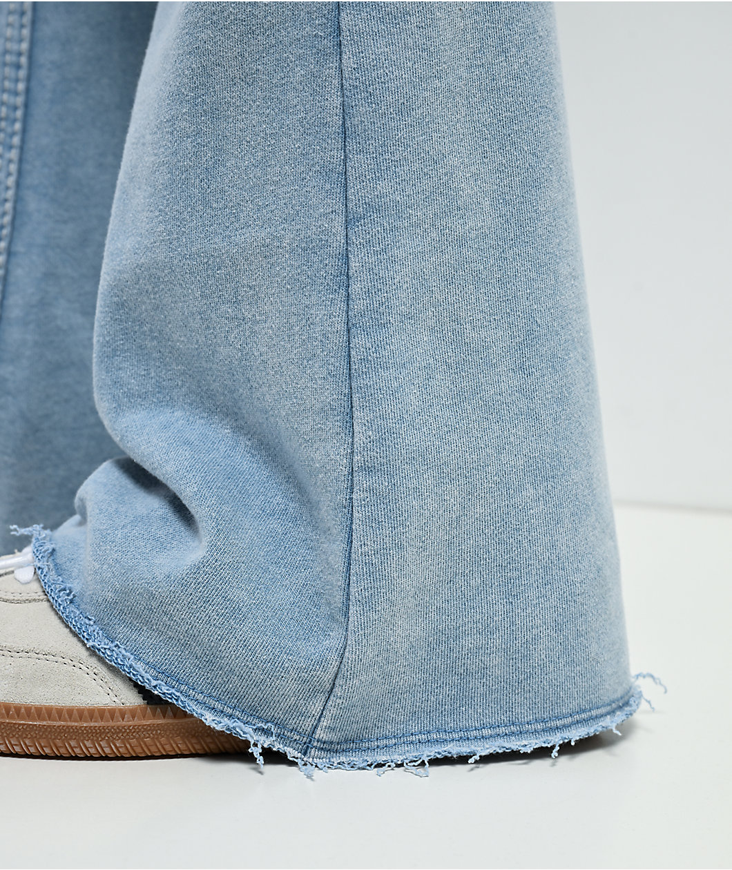 True Religion Raw Edge Big T Pacific Wash Flare Sweatpants