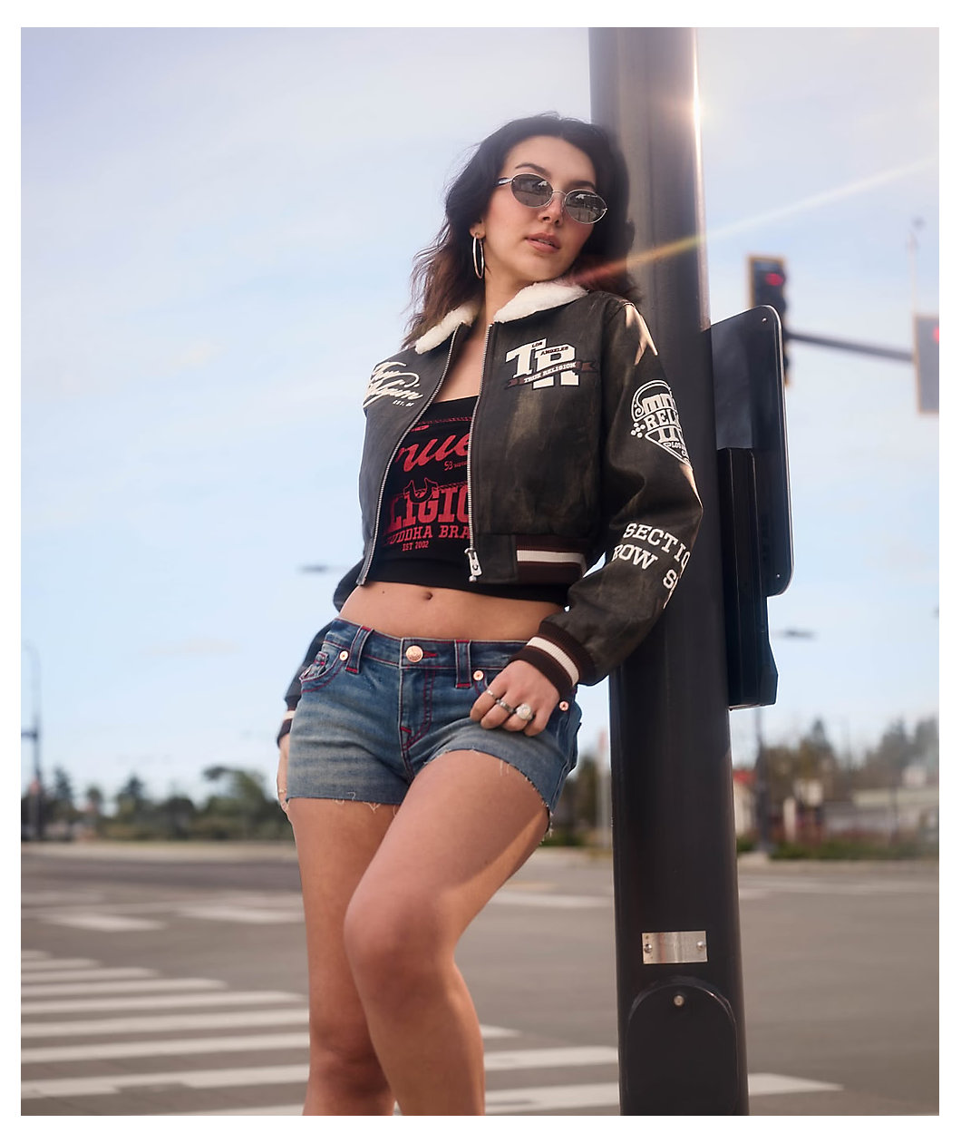 True Religion Ruched Black Tube Top