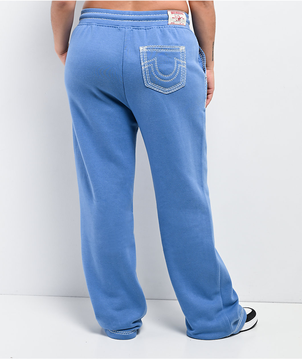 True Religion Super QT Straight Leg Blue Sweatpants