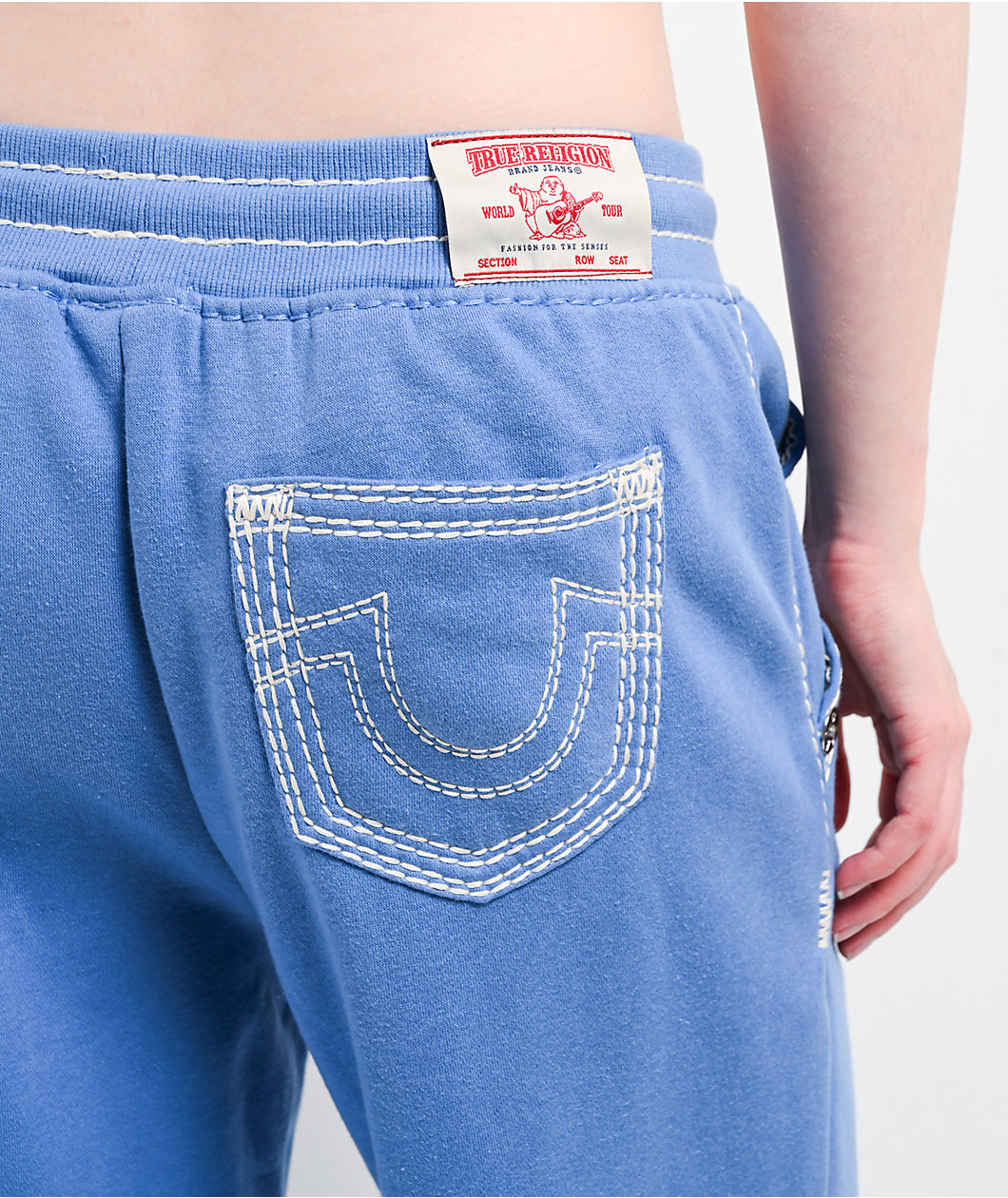True Religion Super QT Straight Leg Blue Sweatpants