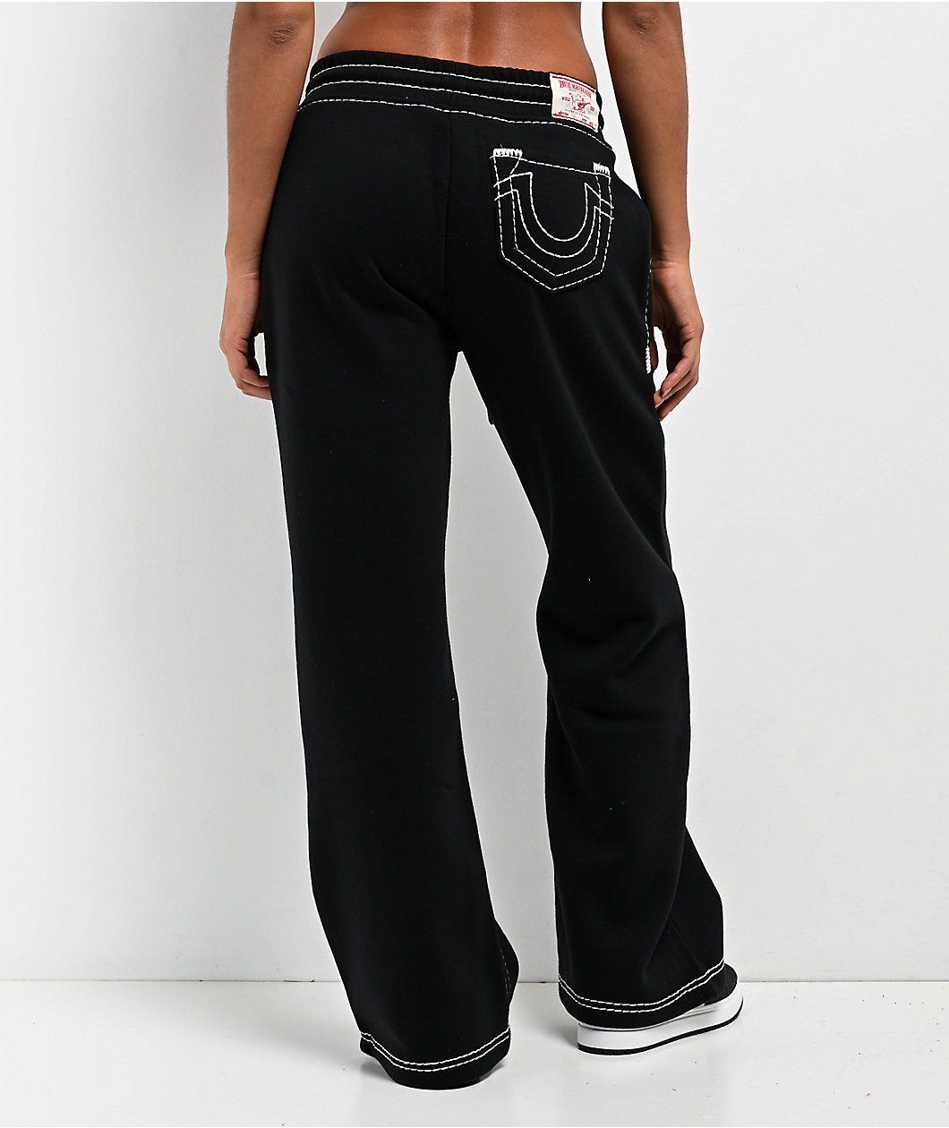 True Religion Super T Fleece Black Sweatpants