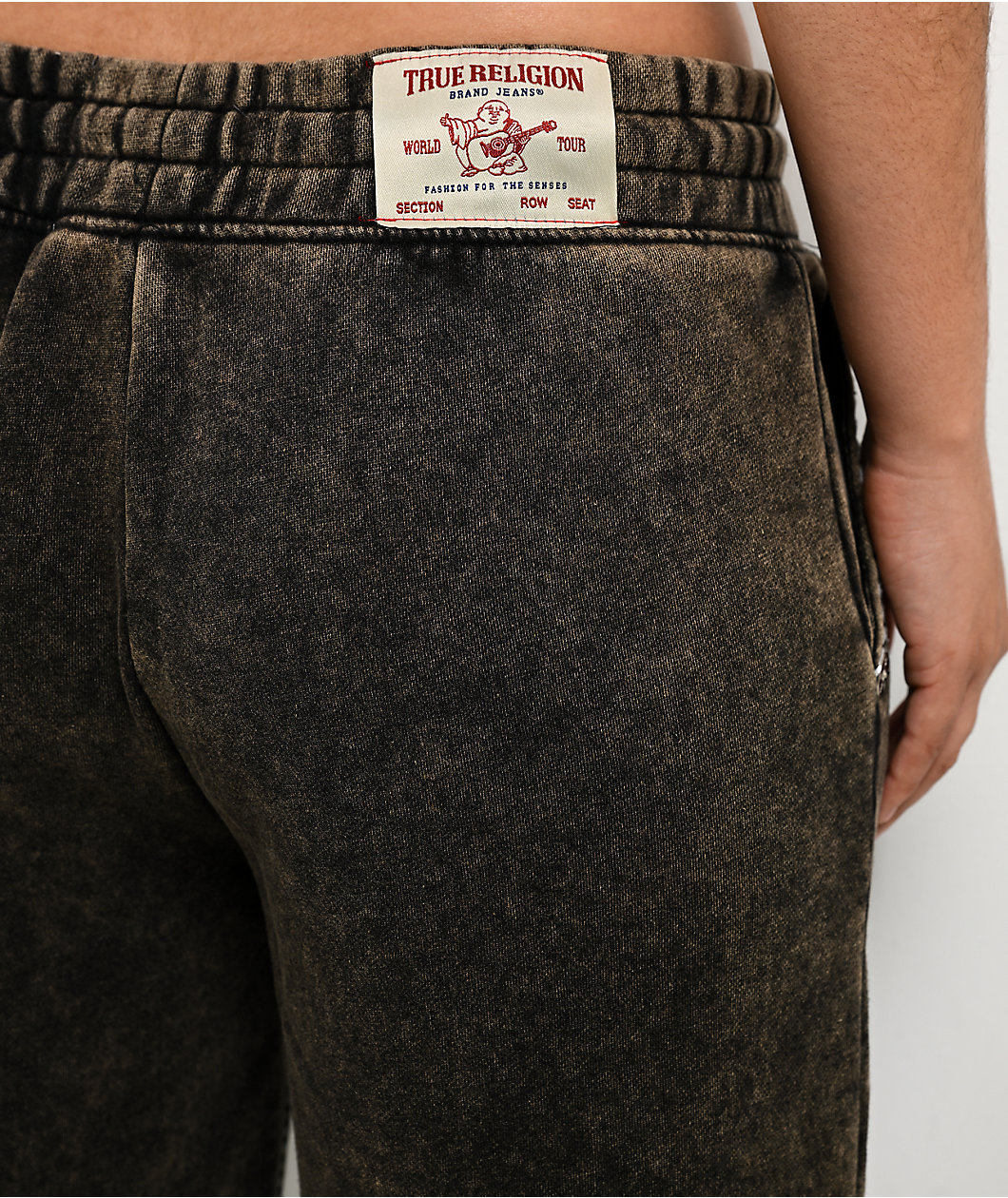True Religion Super T Rust Brown Wash Sweatpants