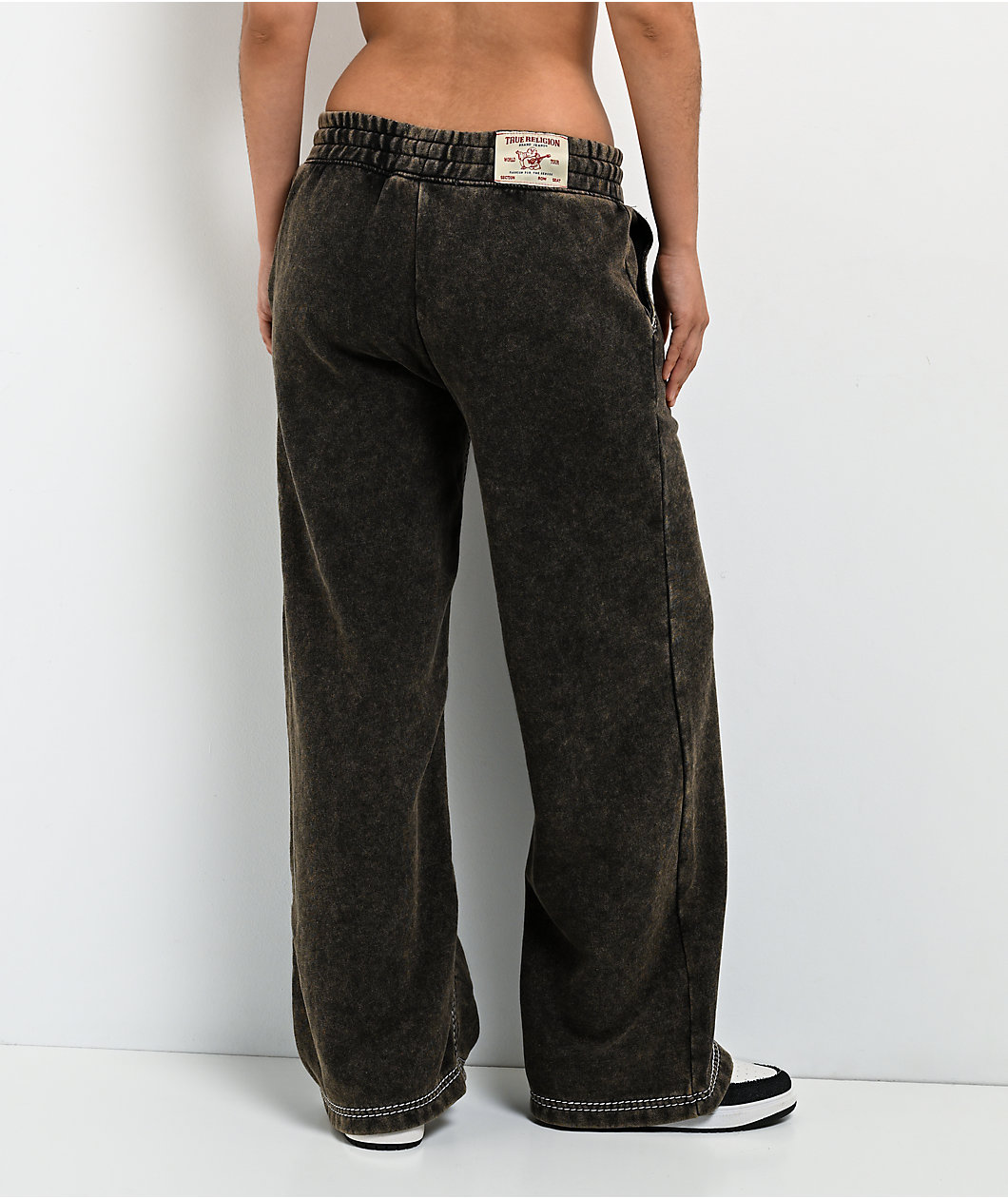 True Religion Super T Rust Brown Wash Sweatpants