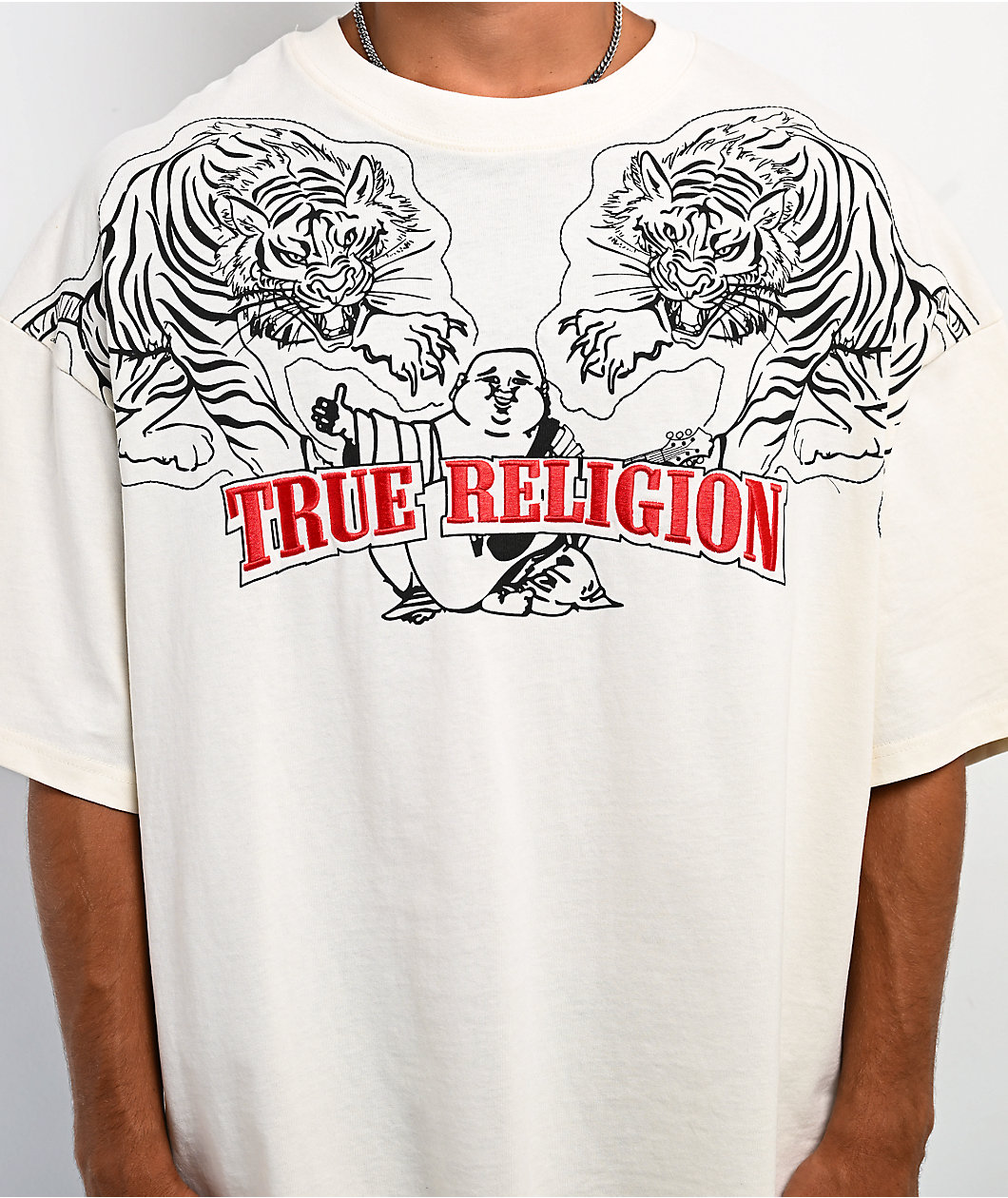 True Religion Tiger White T-Shirt