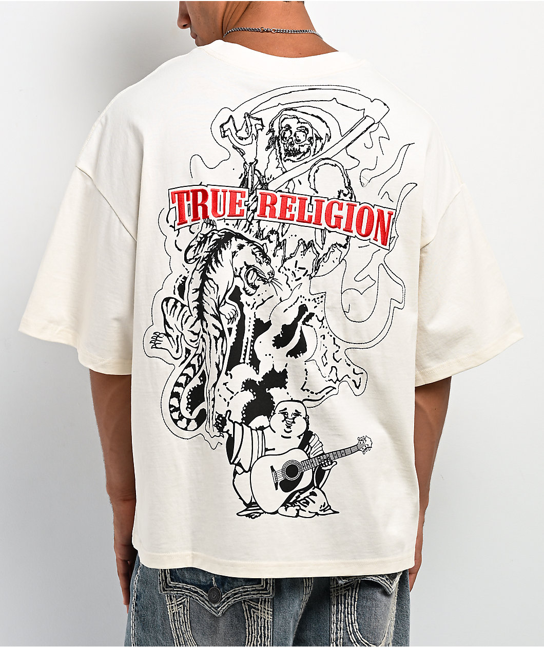 True Religion Tiger White T-Shirt